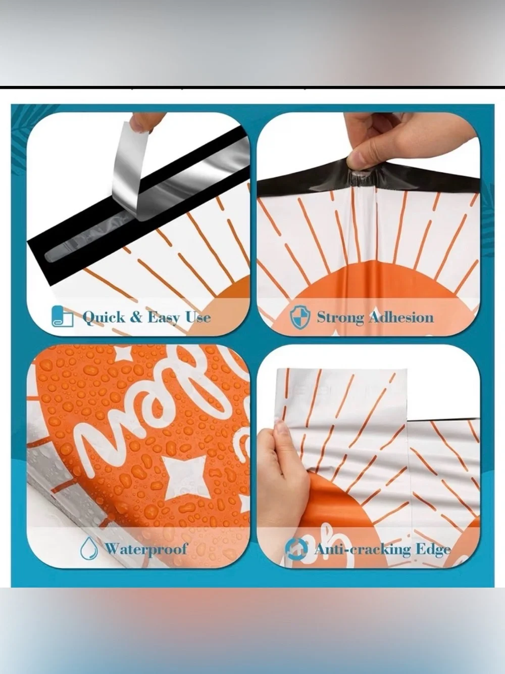 20 10”x15.5” 'You Are Golden' Poly Mailer Bags